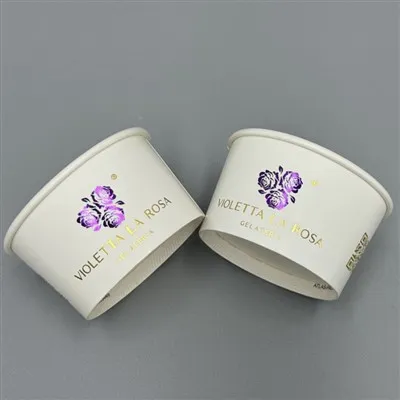 100ml Ice Cream Paper Tubs with Lids For Takeaway