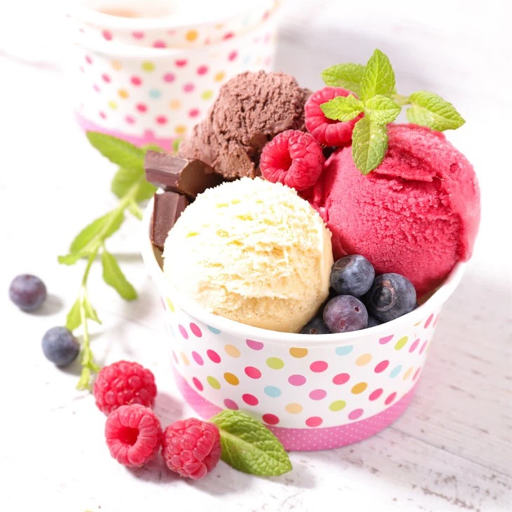 Ice cream paper cups with logo printing