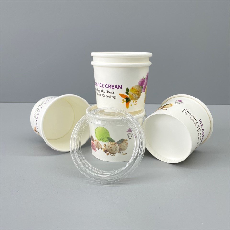130ml 71mm Diameter Paper Cup For Ice Cream