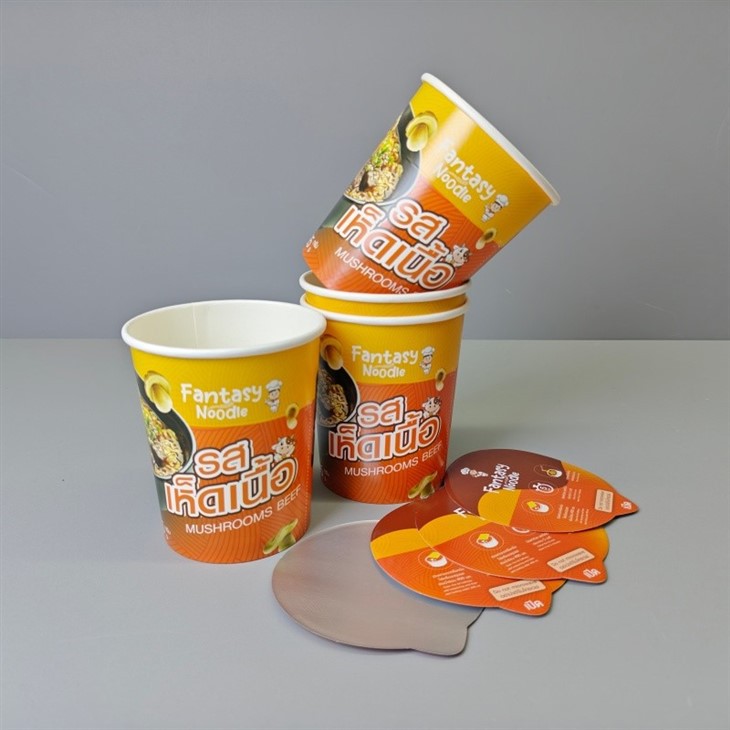 20oz Full 580ml Instant Ramen Noodles Cup With Aluminum Foil Seal factory