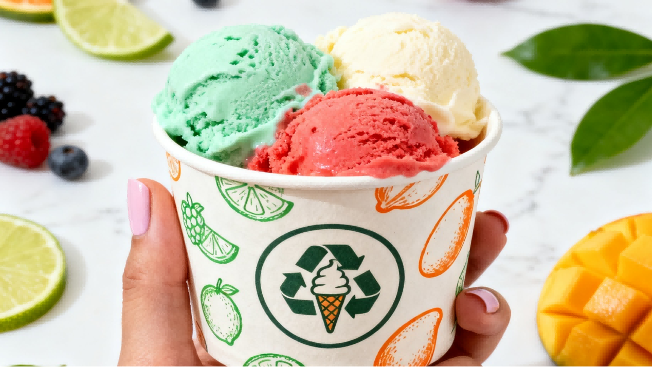 Custom Paper Ice Cream Cups 4 Custom Paper Ice Cream Cups 4