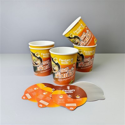 20oz Full 580ml Instant Ramen Noodles Cup With Aluminum Foil Seal
